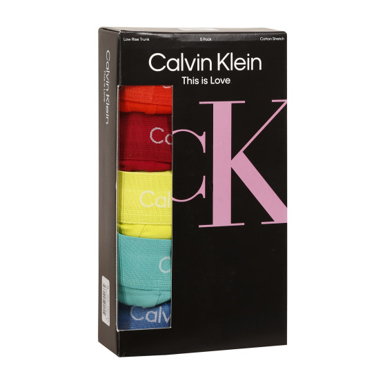 5PACK Moške boksarice Calvin Klein večbarvne (NB1348A-BNG)