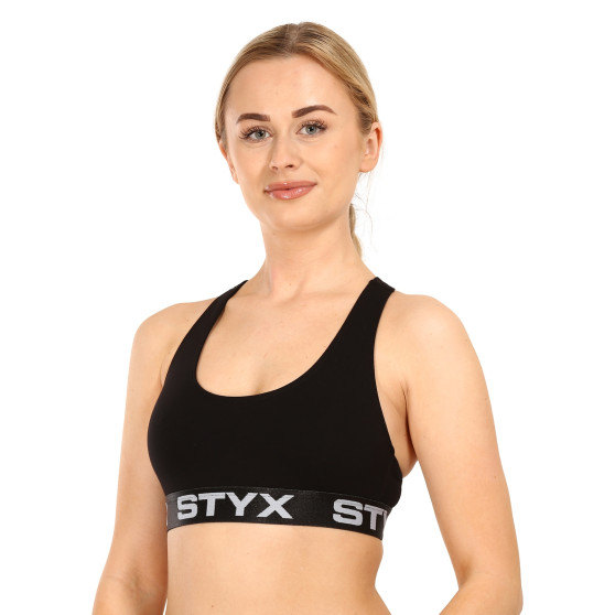 Ženski nedrček Styx sport črne (IP960)