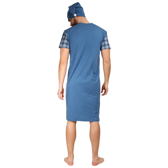Moška nočna srajca Foltýn modra prevelika (FNKN20)