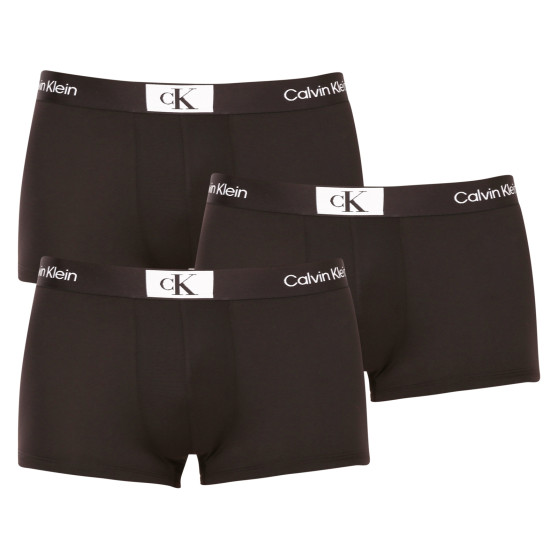 3PACK Moške boksarice Calvin Klein črne (NB3532A-UB1)