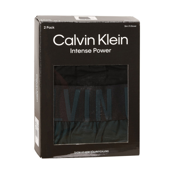2PACK moške boksarice Calvin Klein večbarvne (NB2637A-CAA)