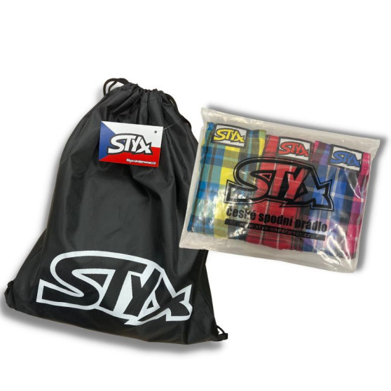 3PACK otroške boksarice Styx art športna guma večbarvne (3GJ12612)