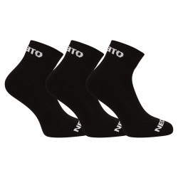 3PACK nogavice Nedeto gležnjarji črni (3NDTPK001-brand)