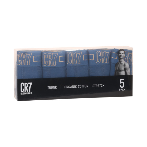 5PACK moške boksarice CR7 modre (8106-49-2404)