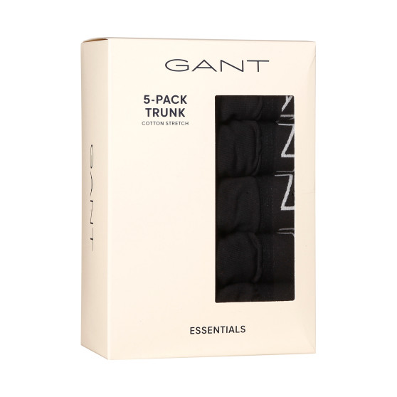 5PACK Moške boksarice Gant črne (900015003-005)