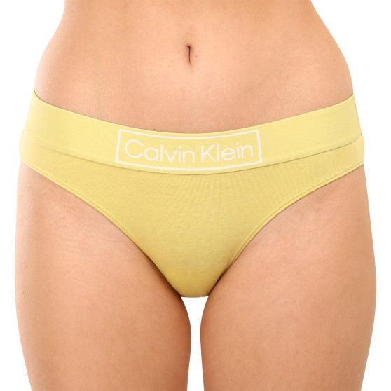 Ženske hlačke Calvin Klein rumena (QF6775E-9LD)