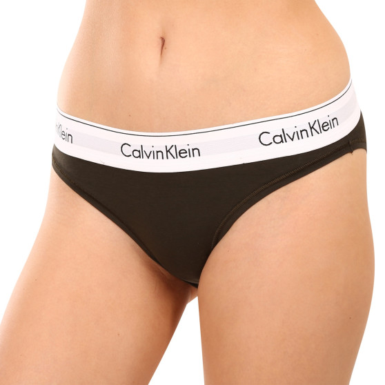 Ženske hlačke Calvin Klein temno zelena (F3787E-9MD)