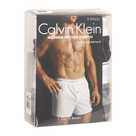 2PACK moške boksarice Calvin Klein večbarvne (NB1396A-JKZ)
