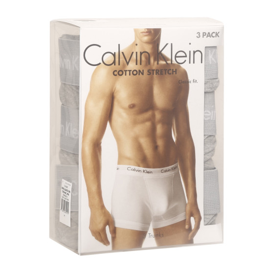 3PACK moške boksarice Calvin Klein sive (U2662G-080)
