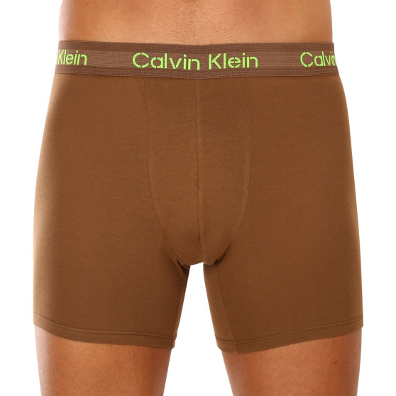 3PACK Moške boksarice Calvin Klein večbarvne (NB3706A-FZ4)