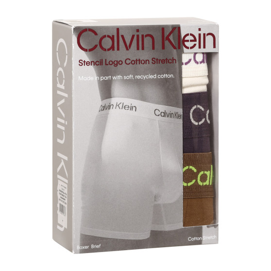 3PACK Moške boksarice Calvin Klein večbarvne (NB3706A-FZ4)