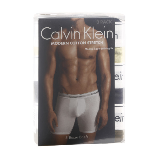 3PACK Moške boksarice Calvin Klein večbarvne (NB2381A-GW2)