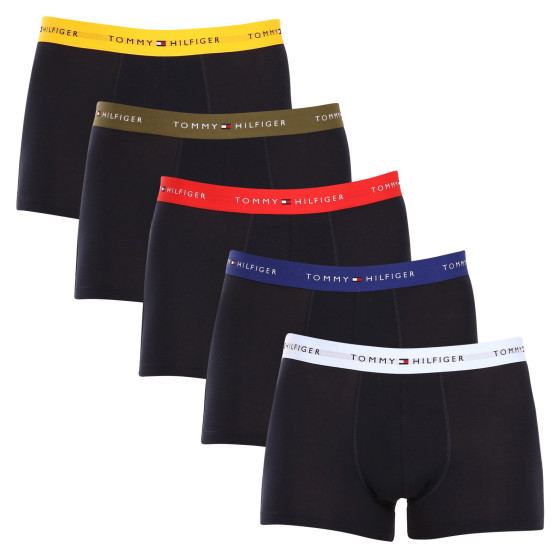 5PACK Moške boksarice Tommy Hilfiger črne (UM0UM03061 0W9)