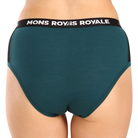 Ženske hlačke Mons Royale merino zelena (100043-1169-300)