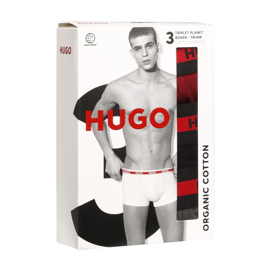 3PACK Moške boksarice HUGO večbarvne (50503083 024)