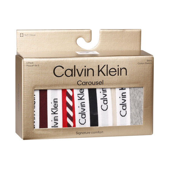 5PACK ženske hlačke Calvin Klein večbarvne (QD5144E-I23)