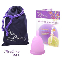 Menstrualna skodelica Me Luna Soft M s pecljem roza (MELU019)