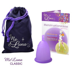 Menstrualna skodelica Me Luna Classic M s pecljem vijolična (MELU040)