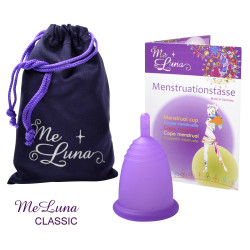 Menstrualna skodelica Me Luna Classic L s pecljem vijolična (MELU041)