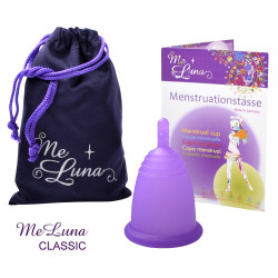 Menstrualna skodelica Me Luna Classic XL s pecljem vijolična (MELU042)