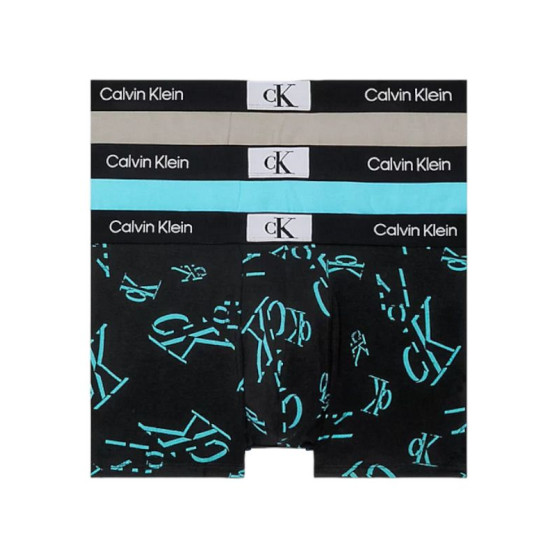 3PACK Moške boksarice Calvin Klein večbarvne (NB3528E-I0Q)