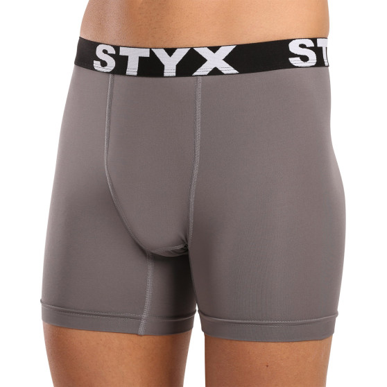 Moške funkcionalne boksarice Styx temno sive (W1063)