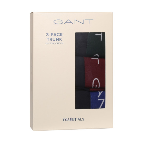 3PACK moške boksarice Gant modre (902333003-604)