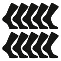 10PACK nogavice Nedeto visoke črne (10NDTP1001)