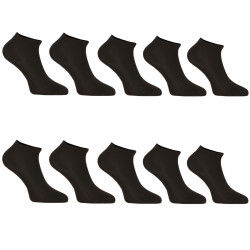 10PACK nogavice Nedeto nizke črne (10NDTPN1001)