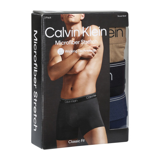 3PACK Moške boksarice Calvin Klein večbarvne (NB2570A-KM1)