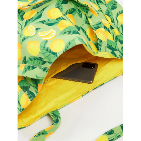 Vesela torba za plažo Dedoles Lemons (D-F-SCL-AC-BHB-C-1259)