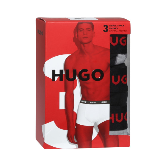 3PACK Moške boksarice HUGO večbarvne (50480170 039)