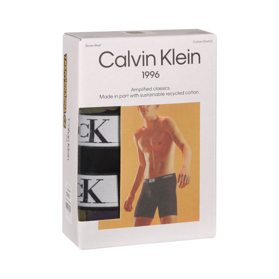 3PACK Moške boksarice Calvin Klein večbarvne (NB3529E-I14)