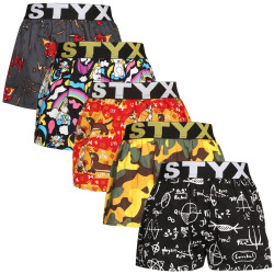 5PACK Otroške kratke hlače Styx art športna guma večbarvna (5BJ1182492)