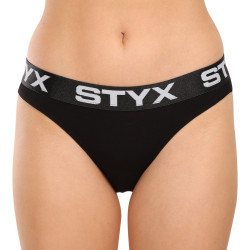 Ženske hlačke Styx športna guma črne (IK960)