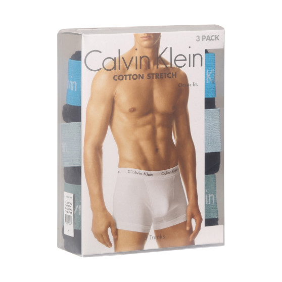 3PACK Moške boksarice Calvin Klein črne (U2662G-N22)