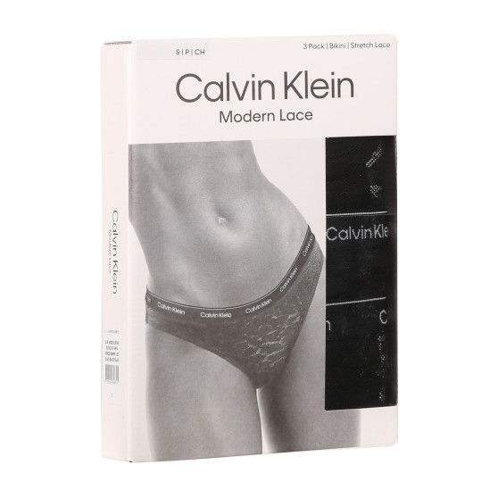 3PACK ženske hlačke Calvin Klein črna (QD5069E-UB1)