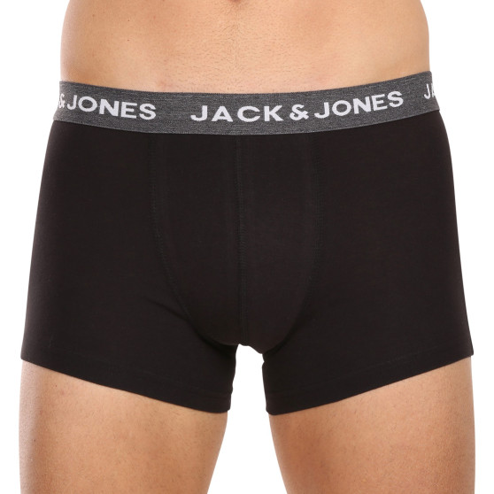 5PACK Moške boksarice Jack and Jones črne (12142342)