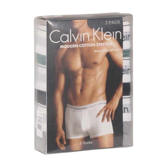 3PACK Moške boksarice Calvin Klein prevelike večbarvne (NB3377A-M8O)