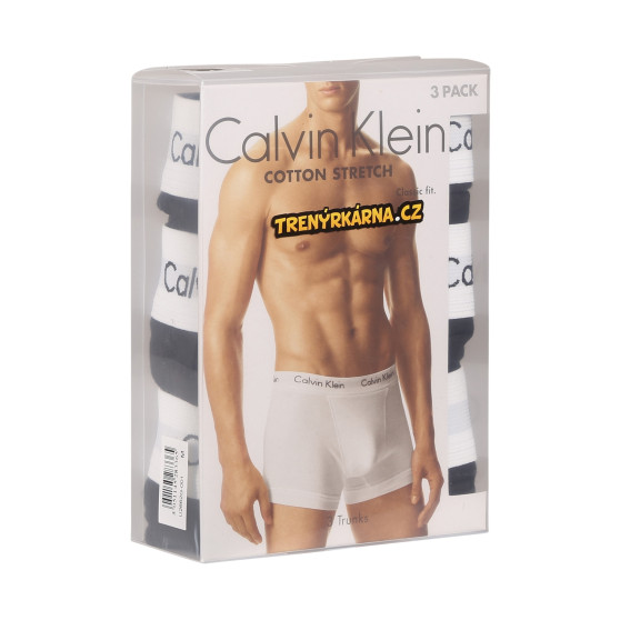 3PACK Moške boksarice Calvin Klein črne (U2662G-001)