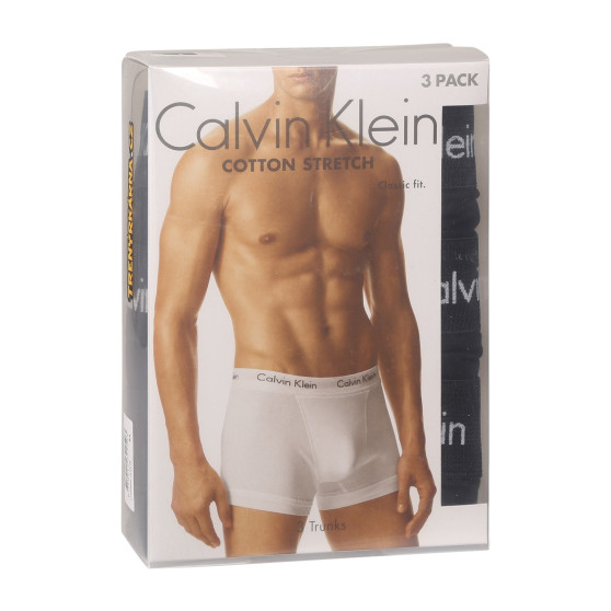 3PACK Moške boksarice Calvin Klein črne (U2662G-XWB)