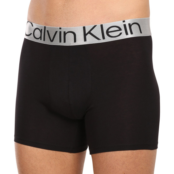 3PACK Moške boksarice Calvin Klein črne (NB3131A-7V1)