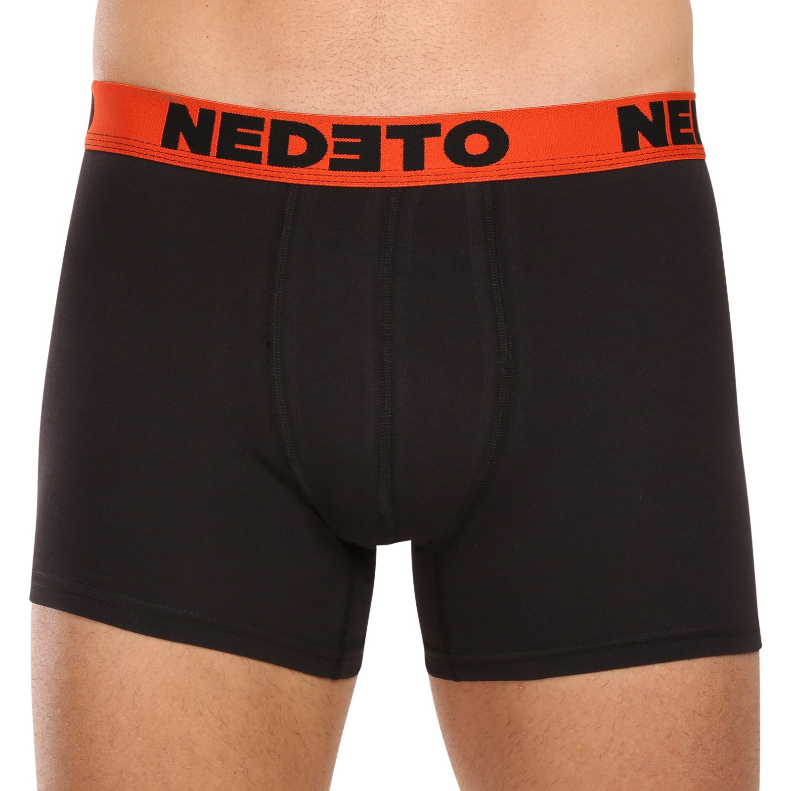 5PACK Moške boksarice Nedeto črne (5NB002b) 3XL.
Klasične črne boksarice za vsako garderobo

Moške boksarice Nedeto z daljšo nogavico zagotavljajo popolno udobje za vsakodnevno nošenje, ne glede na to, ali vas čaka pomemben delovni sestanek ali plezanje.
Češka blagovna znamka Nedeto stavi na kakovost

Vsi nosimo boksarice Nedeto, ker smo jih izdelali sami.