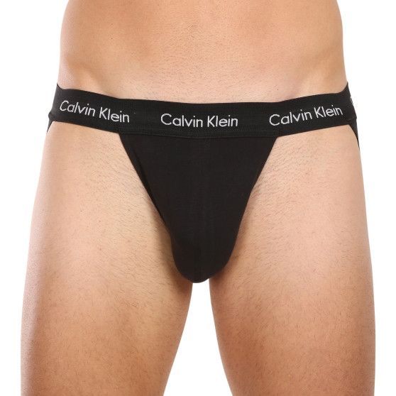 3PACK moške jockstrapi Calvin Klein črne (NB3054A-I20)