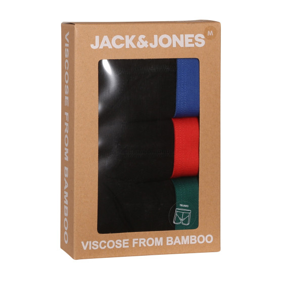 3PACK Moške boksarice Jack and Jones črne (12240403)