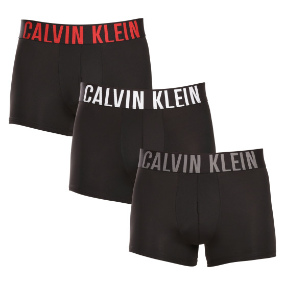 3PACK Moške boksarice Calvin Klein črne (NB3775A-MEZ)