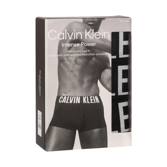 3PACK Moške boksarice Calvin Klein črne (NB3775A-UB1)