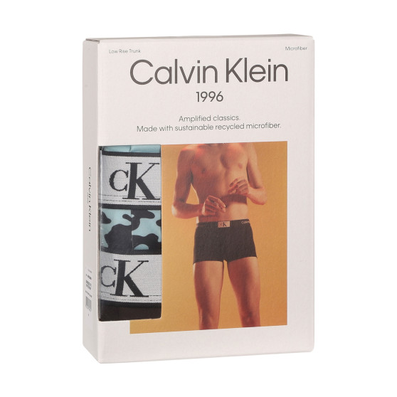 3PACK Moške boksarice Calvin Klein večbarvne (NB3532E-OFO)