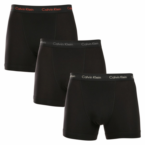 3PACK Moške boksarice Calvin Klein črne (U2662G-MWO)