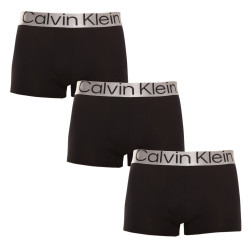 3PACK Moške boksarice Calvin Klein črne (NB3130A-7V1)